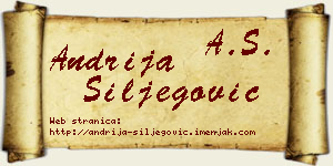 Andrija Šiljegović vizit kartica
